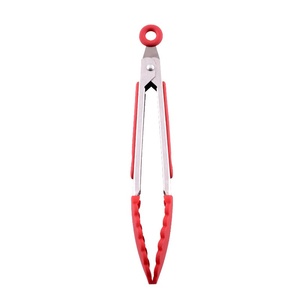 12 "Acero inoxidable Bloqueo Ensalada <span class=keywords><strong>Cocina</strong></span> Comida Pinzas Tradicional China Silicona Barbacoa Café <span class=keywords><strong>Restaurante</strong></span> Utensilio <span class=keywords><strong>de</strong></span> <span class=keywords><strong>cocina</strong></span> - Product Image 4