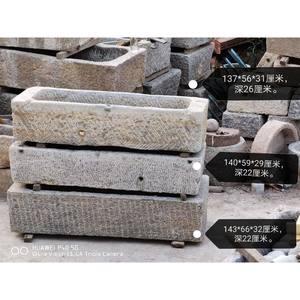 Jardin En Pierre Antique Creux Jardinières - Product Image 1