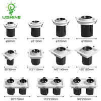 Ushine Nouveau Produit Intérieur Conception d'Angle de Faisceau Plafonnier Encastré Rond Carré en Aluminium Spot LED COB