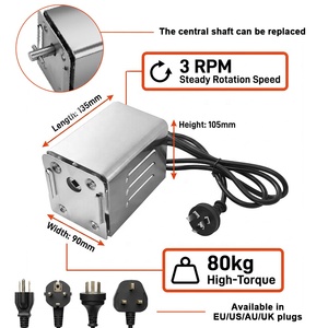 Moteur de rôtissoire HDWYSY HDM32/HDM34, robuste, capacité de charge de 80 kg, en acier inoxydable, moteur électrique pour barbecue - Product Image 2