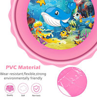 Tapis de jeu aquatique gonflable et arroseur de 67 pouces, jouet d'eau d'été pour enfants, nourrissons, tout-petits, garçons et filles