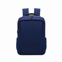 Sac à dos unisexe de luxe en polyester pour ordinateur portable avec port de chargement USB, fermeture éclair, support d'écran intelligent, 41x30x17CM, compatible OEM/ODM