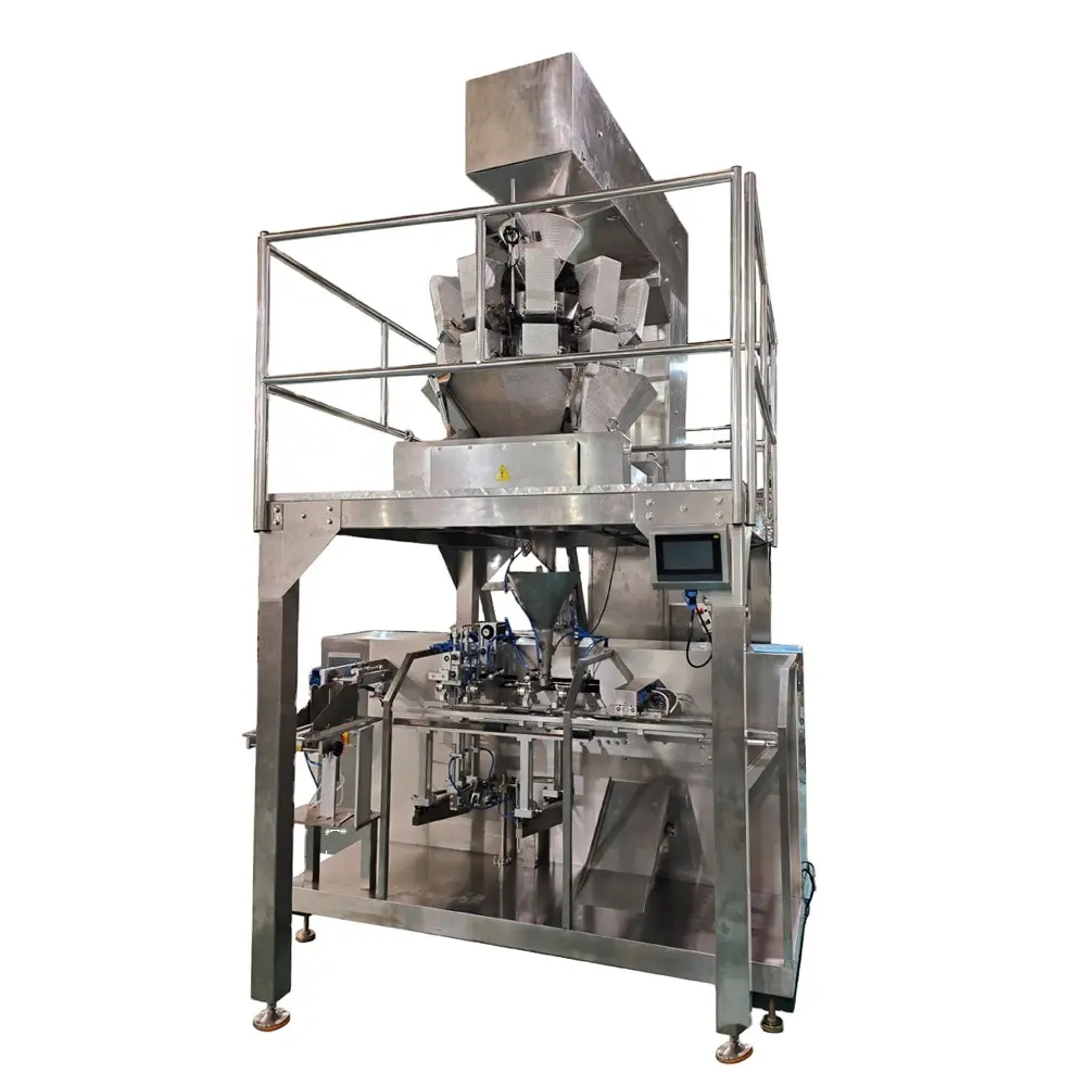 Full Automatic Prepared Foods Premade Bag Filling Sealing Packing Machine