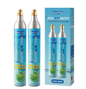 Bombola di CO2 ad Alta Pressione Greatwhip 0.6L, Cilindro di Gas CO2 Puro <span class=keywords><strong>per</strong></span> <span class=keywords><strong>Acqua</strong></span> Frizzante - Product Image 2
