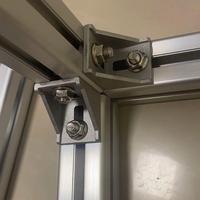 Profilé en aluminium de forme irrégulière 6063 T5 2060, rainure en T, anodisé noir, longueur personnalisée