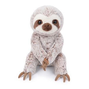 Peluche <span class=keywords><strong>di</strong></span> Bradipo da 30 cm con Faccia Bianca, Occhi Marroni e Dettagli delle Zampe, Simpatico Personaggio Animale della Foresta - Product Image 3