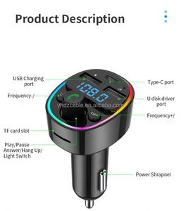 New PD car charger MP3 Player Car FM Transmitter Receiver Dual <b>USB</b> Car Charger <b>Type</b>-<b>c</b> for iPhone 14 13 - Product Image 5