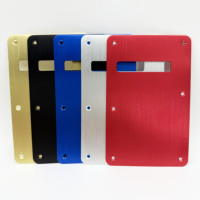 HIVE Plaque arrière pour guitare électrique ST en aluminium de qualité supérieure, finition brossée, 1,5 mm, pour couvercle de cavité, couvercle de ressort, pickguard et couvercle de câblage