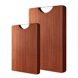 Tabla de cortar rectangular de madera de ébano sin pintar, antibacteriana, para uso doméstico - Product Image 4