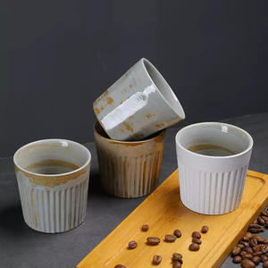 Tasse à café minimaliste de style japonais avec bec verseur, finition mate, couleur unie, capacité de 180 ml, pour la maison et les cafés - Product Image 4