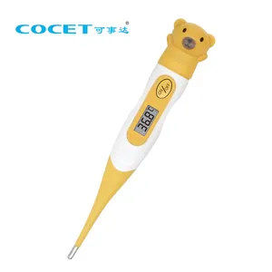 Flexible Tip Medical 60 Seconds Digital Quick Clinical Oral Body Temperature Thermometer With Animal Cartoon Design
