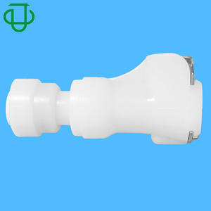 Acoplamiento rápido hembra en forma de T de plástico POM serie L de Jiyou, de 6.0-8.0 mm, con válvula de cierre para agua, aceite y vapor. - Product Image 1