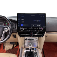 Gerllish pour Land Cruiser LC200 2016-2021 19.8'' Autoradio Android Auto GPS Navigation Stéréo DSP OBD2