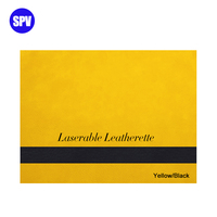 Fabricant de similicuir couleur jaune Laser Safe Blanks Laserable Leatherette Feuilles épaisses