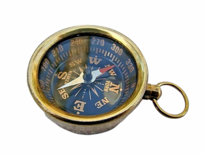Brass Pocket <b>Compass</b> Necklace Pendant <b>Old</b> Vintage Antique Style - Product Image 6