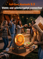 Tragbare Multifunktions-Solar-LED-Taschenlampe 10000mAh Notfallradio mit AM/FM USB/Wiederaufladbarer Stromversorgung