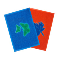 Tapis de porte en PVC coloré, épais, imperméable, antidérapant, durable, à poils bouclés, avec support rigide en mousse, idéal pour salles de réunion et foyers - Vente chaude