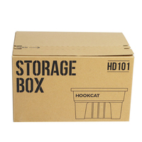 Carton kraft ondulé blanc pliable personnalisé Boîte d'emballage cadeau design avion d'estampage or haut de gamme sur papier UV