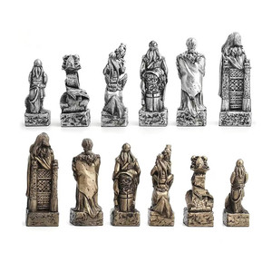 Bộ Cờ Vua Polyresin Tượng Quân Đội Lính Viking Bắc Âu Bộ Cờ Vua - Product Image 2