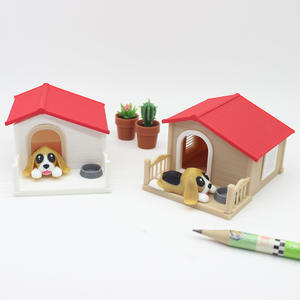 1:12 Puppenhaus-Zubehör Mini-Hundefutternapf Miniatur-Hundehütte Haustierbedarf Wohnungseinrichtung Miniaturmodell - Product Image 5