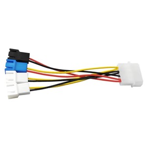 <span class=keywords><strong>Hub</strong></span> de ventilateur à contrôle de tension 4 ports <span class=keywords><strong>Molex</strong></span> 4 broches vers 4x 3/4 broches avec interrupteur manuel à 3 vitesses (5V/7V/12V) pour le refroidissement du PC - Product Image 6