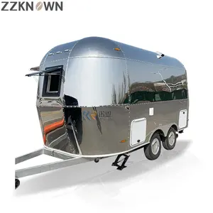 Promosyon çok fonksiyonlu 10m çekme karavan kapalı Trailefiber cam Camper yüksek kaliteli karavan