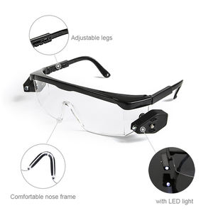 <span class=keywords><strong>LED</strong></span>ライトCE 166 Z78.1認定新しいデザイン高品質安全メガネ - Product Image 2