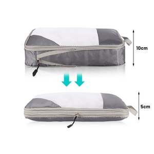 Luxury Expandable Travel Luggage Organizers 6-Pieces Clothing <b>Compression</b> Packing Cubes Pouch <b>Bags</b> - Product Image 3