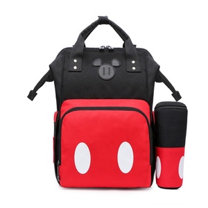 Lequeen de dibujos animados <span class=keywords><strong>Mickey</strong></span> y Minnie bolsa de bebé cochecito impermeable popular de la lona bolsa de pañales de bebé - Product Image 2