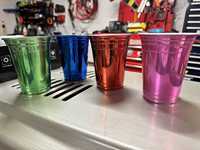 Gobelets en plastique PP jetables colorés de 12/16 oz, personnalisables avec logo, réutilisables, pour jeux et boissons, vente en gros