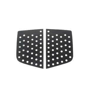 Miglior prezzo per il 2022 accessori per <span class=keywords><strong>auto</strong></span> esterni copertura decorativa in vetro triangolo posteriore in lega di alluminio nero per Jeep Renegade 2016 +