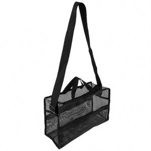 Bolsa de malla plegable, resistente, reutilizable, con correa para el hombro, bolsa de compras - Product Image 5