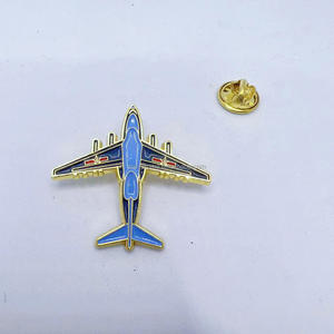 شارة دبوس طائرة معدنية من سبيكة الزنك المتوفرة في المخزون مخصصة بسعر الجملة J20 دبوس طائرة - Product Image 2