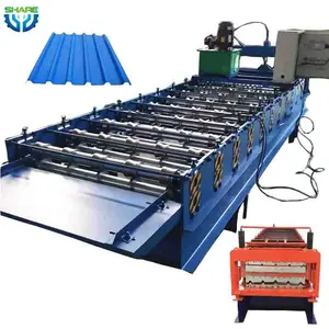 Single Layer Metal Corrugated Ibr Panel Roll Forming Making Machine Step Tiles Roll Forming Machines