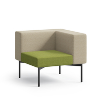 Ensemble de canapés modulaires multi-modules élégants et modernes avec revêtement en tissu PU pour usage commercial, hôtelier et scolaire