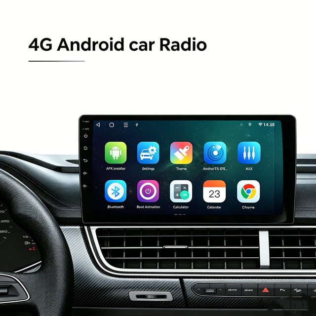 10.1 Inch 4G LTE Android Auto Radio IPS Screen Car Multimedia Player With GPS FM BT