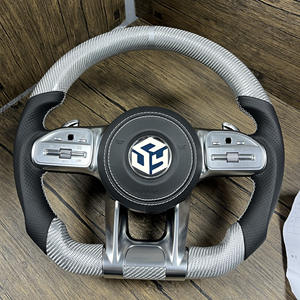 Volante de cuero cosido a mano de Mercedes personalizado para Mercedes Benz Cla Amg G63 W204 W205 W211 W212 W222 W213 W218 C43 <span class=keywords><strong>C300</strong></span> - Product Image 5