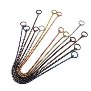 Chaîne de serpent collier étrangleur pour chien en acier inoxydable chiot animal de compagnie spectacle métal Slip collier ras du cou chaîne formation marche pour <span class=keywords><strong>bouledogue</strong></span> français - Product Image 5