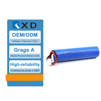 Baterai Li-ion Isi Ulang 3.7V 2600mAh 18650 dengan Kabel Konektor JST XH2.54 2P untuk Mainan Elektronik, Penerangan, Bluetooth