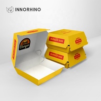 Caja para Hamburguesas Resistente a la Grasa, Envase Tipo Concha para Comida para Llevar