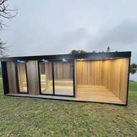Sauna Spa de Luxe Moderne en Bois Massif de Cèdre Rouge Canadien Importé pour 2-3 Personnes
