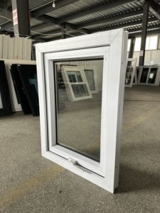 Petite fenêtre en PVC anodisé bon marché à double <span class=keywords><strong>vitrage</strong></span>, 3 rails, auvent en verre, design brun, prix pour Hyundai Grace - Product Image 5