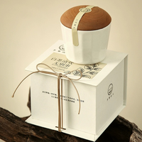 Boîte en carton exquise à la mode Boîte d'emballage de bougie parfumée haut de gamme Boîte-cadeau en papier de stockage de parfum de luxe avec inserts
