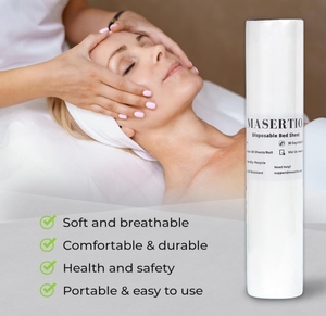 Couvre-lit de spa jetable blanc Matériau non tissé respirant et imperméable pour table de massage Table de cirage de tatouage - Product Image 6