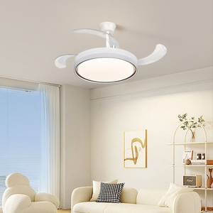 Ventilador de Techo Invisible Retráctil de 42 Pulgadas con Luz y Control Remoto, Novedad - Product Image 4