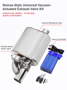 Sypes Auto Universele Demper Vacuüm Afstandsbediening 2/2.5/<span class=keywords><strong>3</strong></span> Inch 63/76Mm 304 RVS Remus Logo - Product Image 3