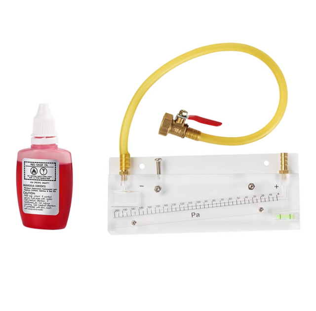 Special Anti-terrorist Inclined Red Oil Micro-pressure Gauge Purification Room Micro-pressure Difference Meter