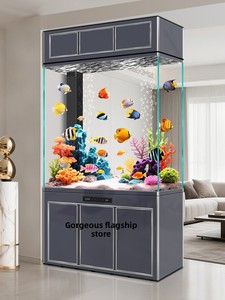 <span class=keywords><strong>Aquarium</strong></span> im Bildschirm-Stil: Modernes, integriertes, vertikales Design für Wohnzimmer und Büro – Rechteckiges Trennwand-<span class=keywords><strong>Aquarium</strong></span> - Product Image 4