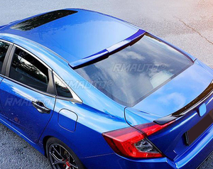 Aileron arrière pour Honda Civic 10ème génération 4 portes 2016 2017 2018 2019 2020, kit carrosserie en plastique ABS, aileron de coffre arrière, pièce de tuning - Product Image 5