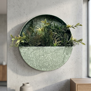 <b>Wall</b> Pocket <b>Planter</b> Galvanized Metal <b>Planters</b> Olive Bucket Living - Product Image 2